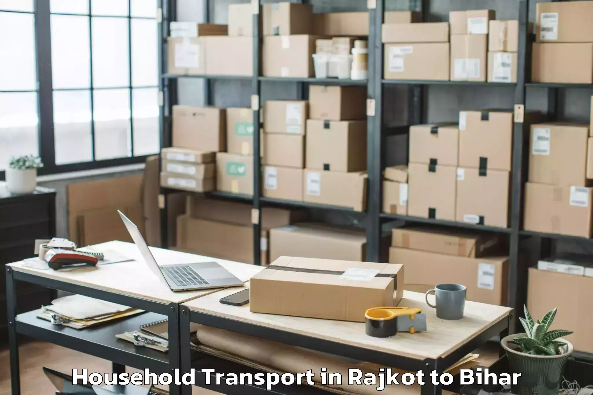 Reliable Rajkot to Madhubani Household Transport